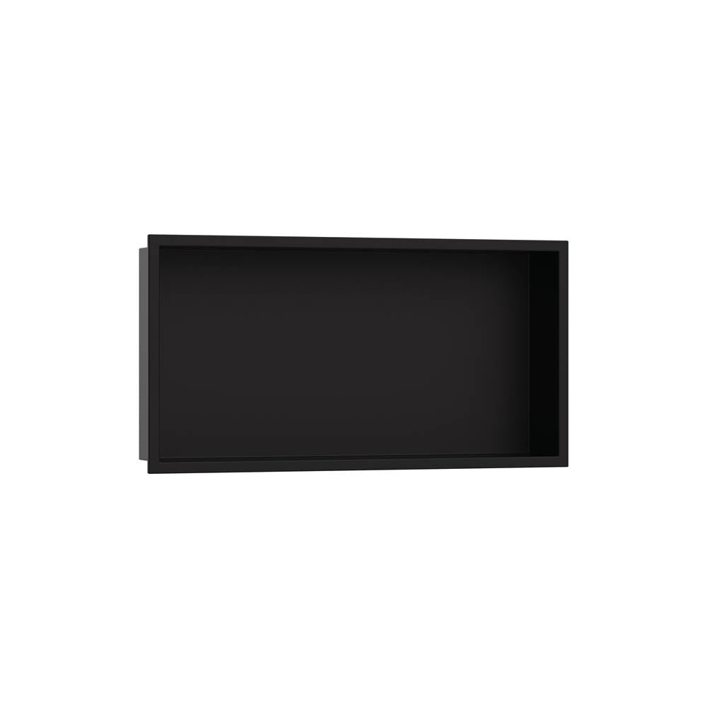 Hansgrohe - XtraStoris Original Wall Niche with Integrated Frame 12''x 24''x 4'' in Matte Black - Matte Black