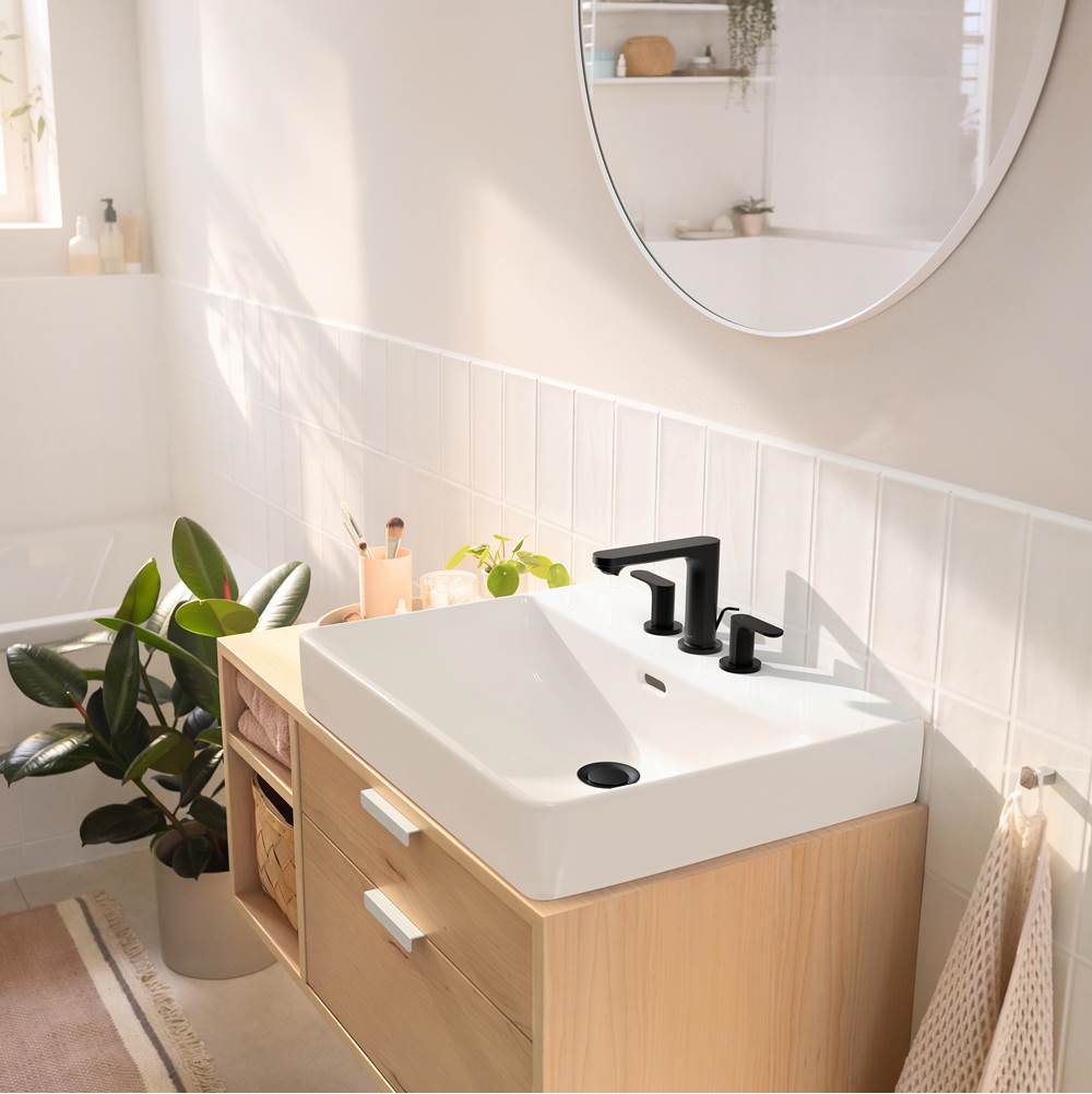 Rebris S Widespread Faucet 110 with Pop-Up Drain, 1.2 GPM in Chrome