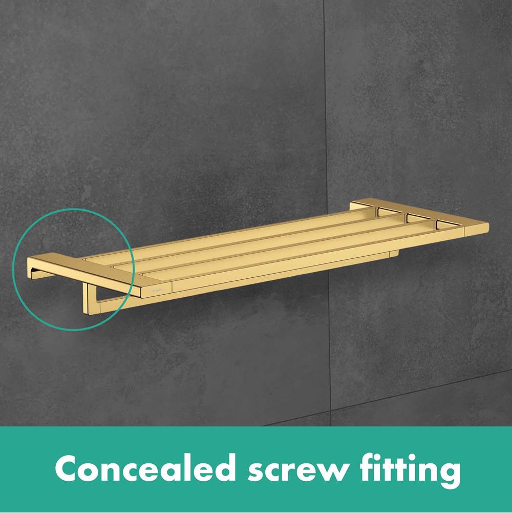 AddStoris Towel Rack with Towel Bar in Chrome