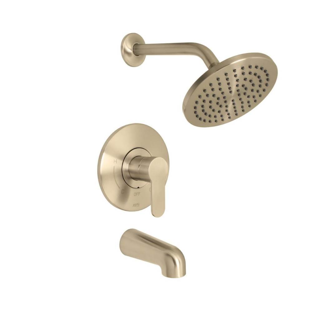 Huntington Brass - In-Wall Balance Tub and Shower Faucet Trims - PVD Satin Brass
