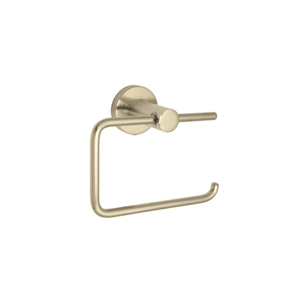 Huntington Brass - Euro Toilet Paper Holder, Satin Brass - PVD Satin Brass