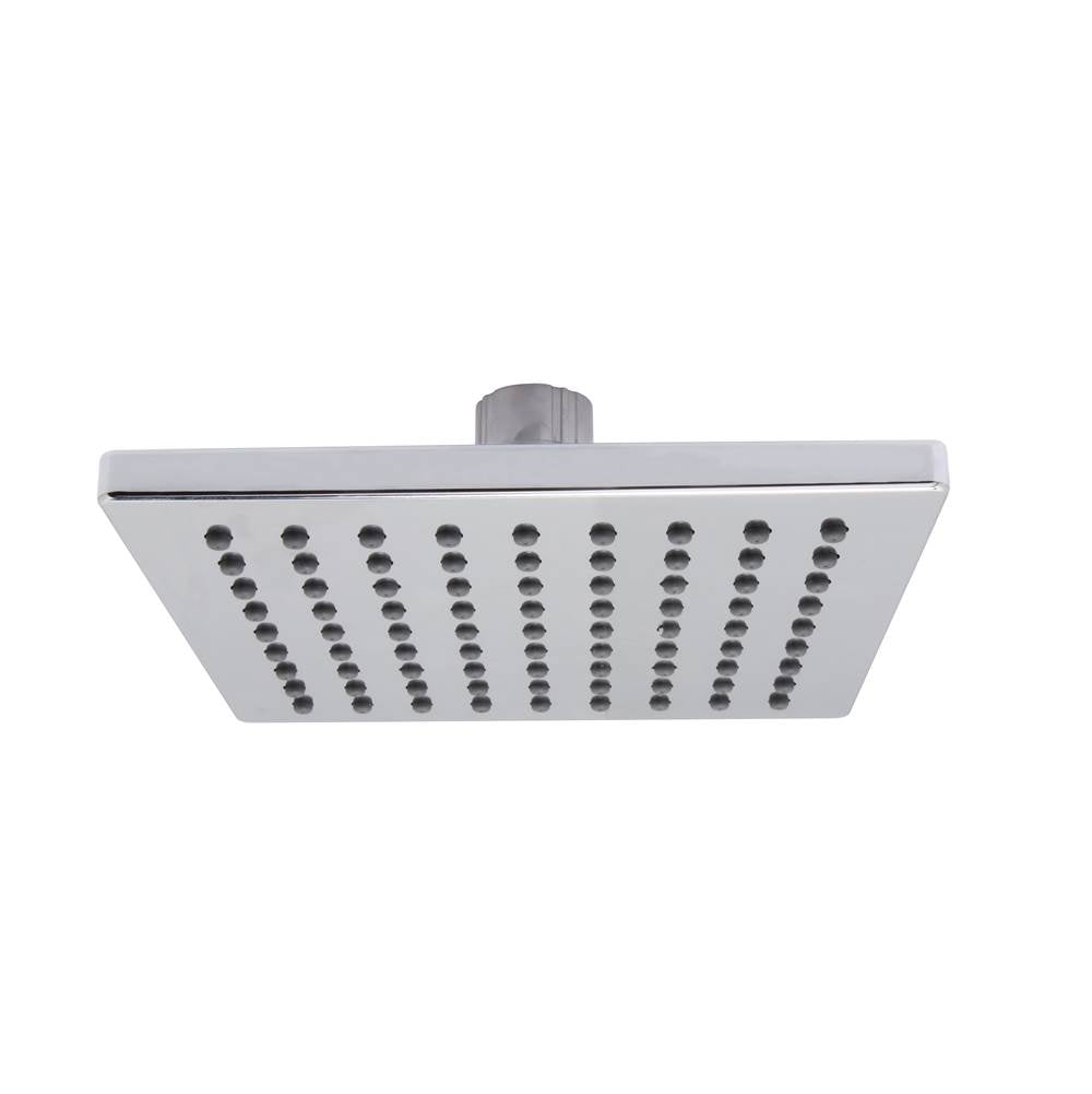 Huntington Brass - 6'' Sq Shower Head, Chrome - Polished Chrome