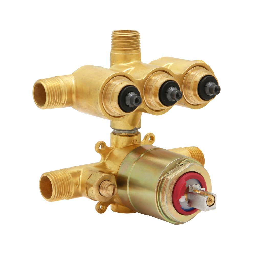 Huntington Brass - Push Button Valve- 3 Button