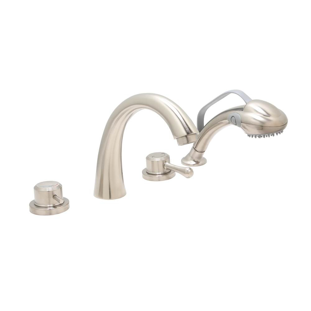 Huntington Brass - 4-Pc Roman Tub Filler, Satin Nickel PVD - PVD Satin Nickel