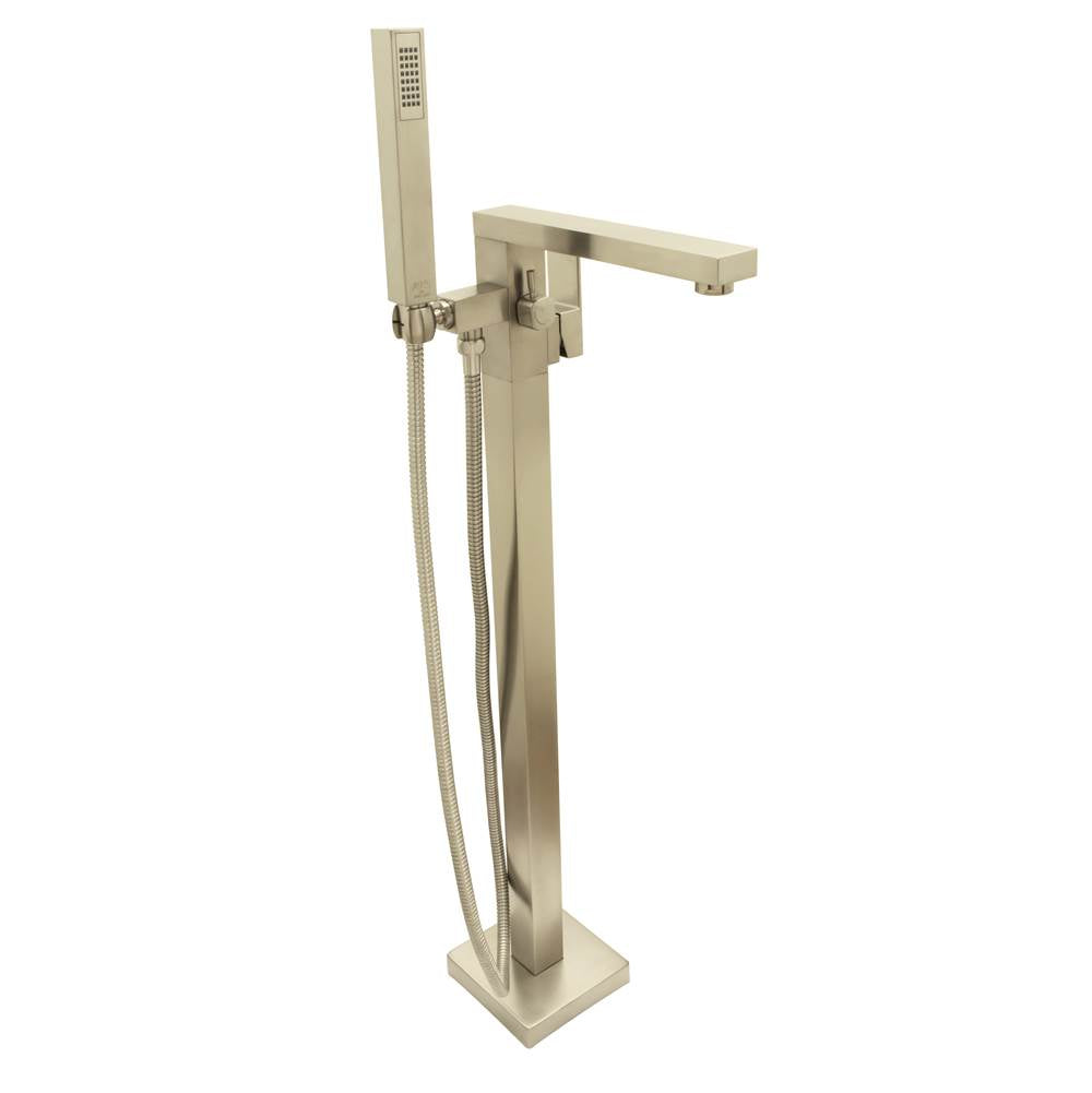 Huntington Brass - Free Standing Roman Tub Filler With Hand Shower - PVD Satin Brass