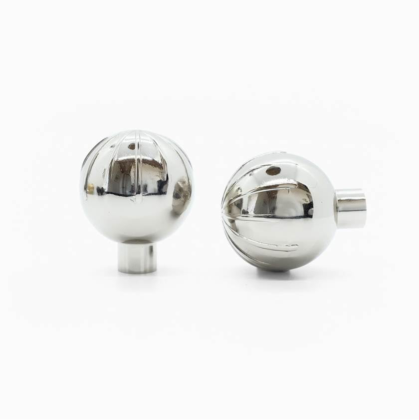 Sunburst 1-3/8 in (35 mm) Width Polished Nickel Cabinet Knob