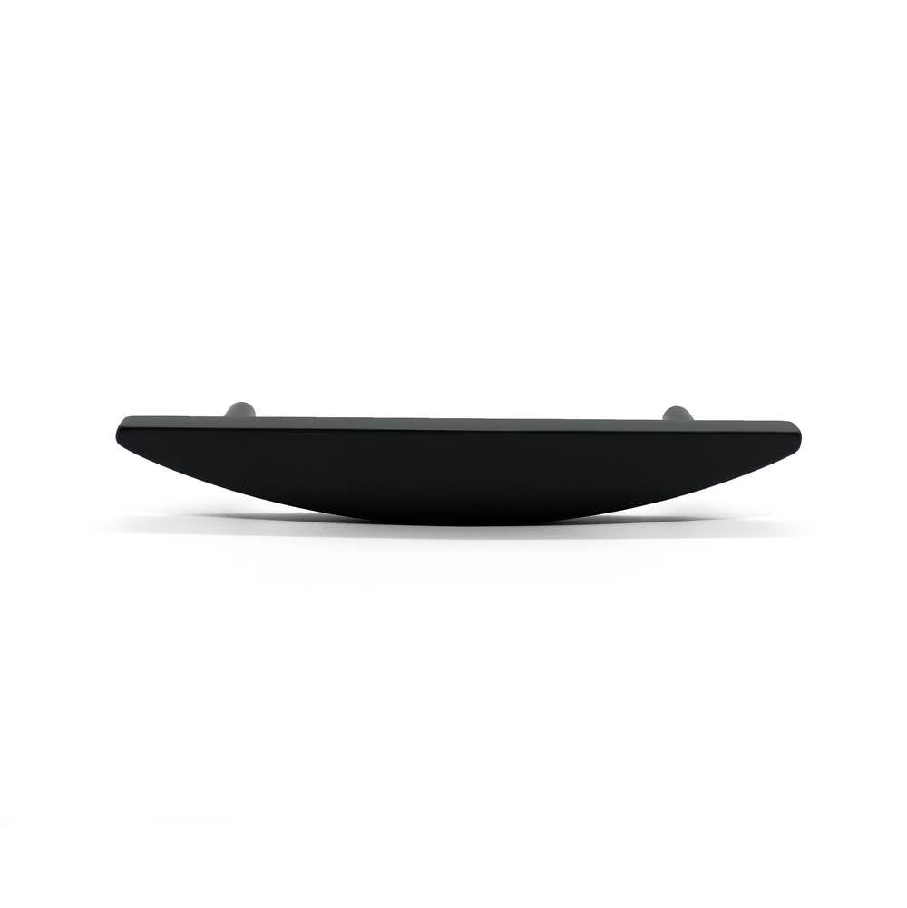 Half Moon 4 in (101.6 mm) Center to Center Matte Black Cabinet Pull