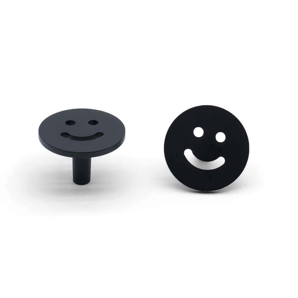 Horizon 1-1/2 in (38 mm) Width Matte Black Cabinet Knob