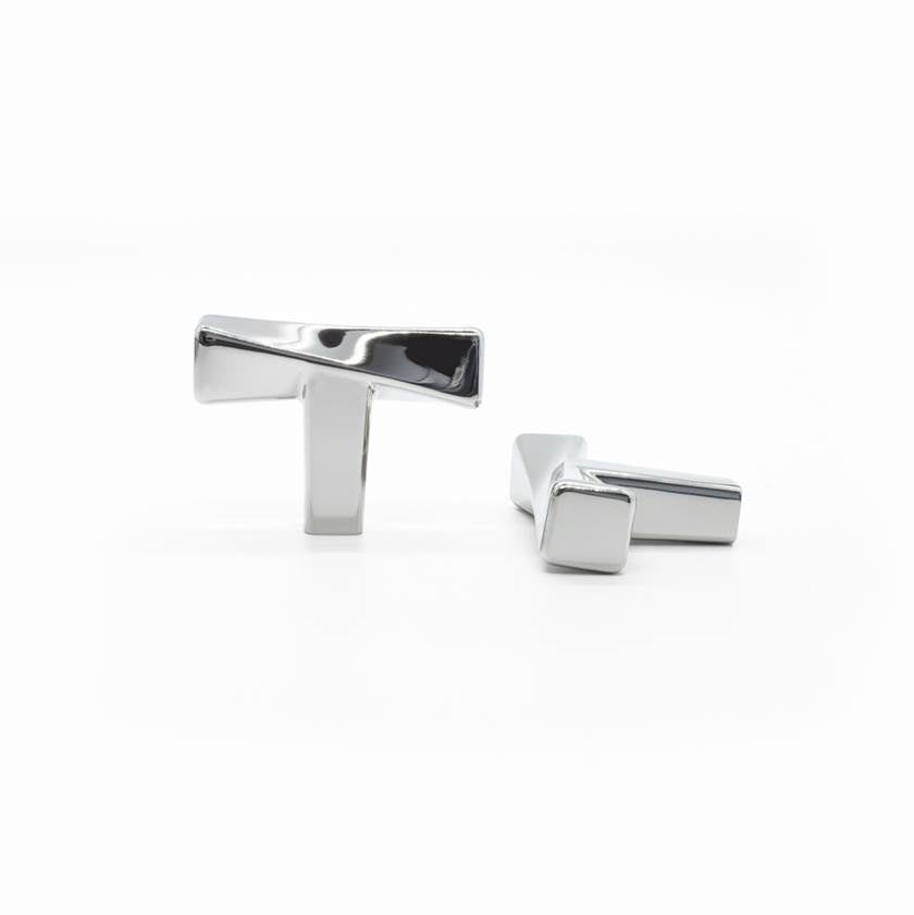 Twist 1-3/4 in (44.5 mm) Length Matte Black Cabinet Knob