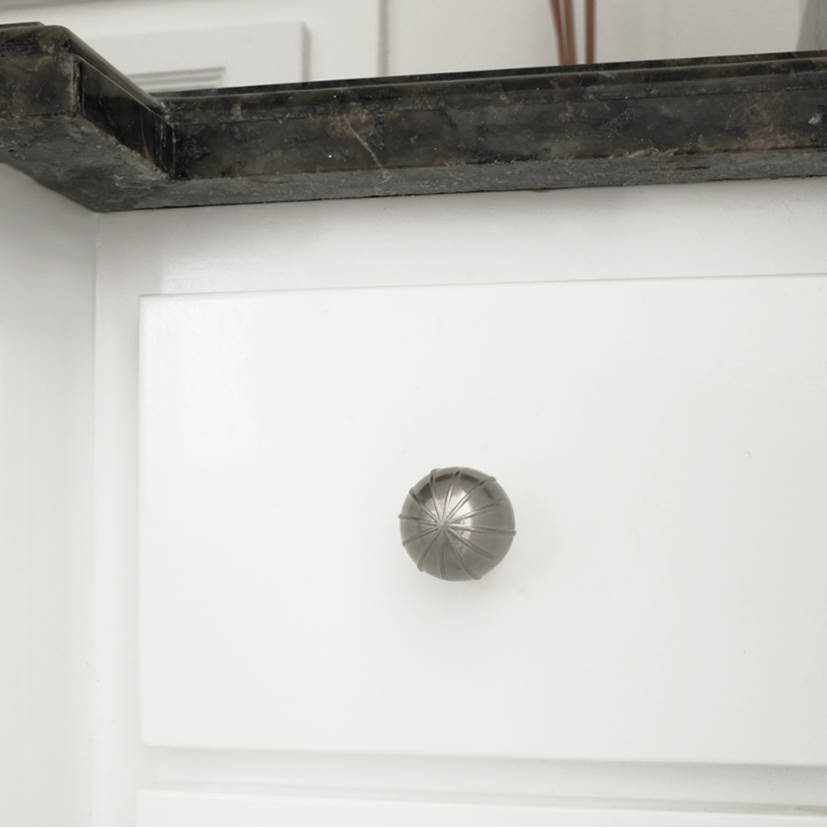 Sunburst 1-3/8 in (35 mm) Width Polished Nickel Cabinet Knob