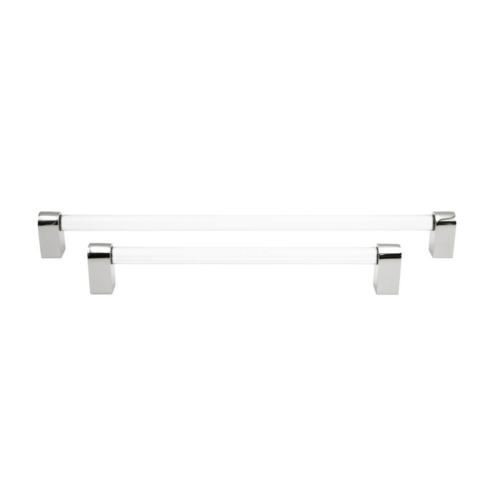 Clarity 12 in (304.8 mm) Center to Center Smoke Acrylic, Matte Black Appliance Pull