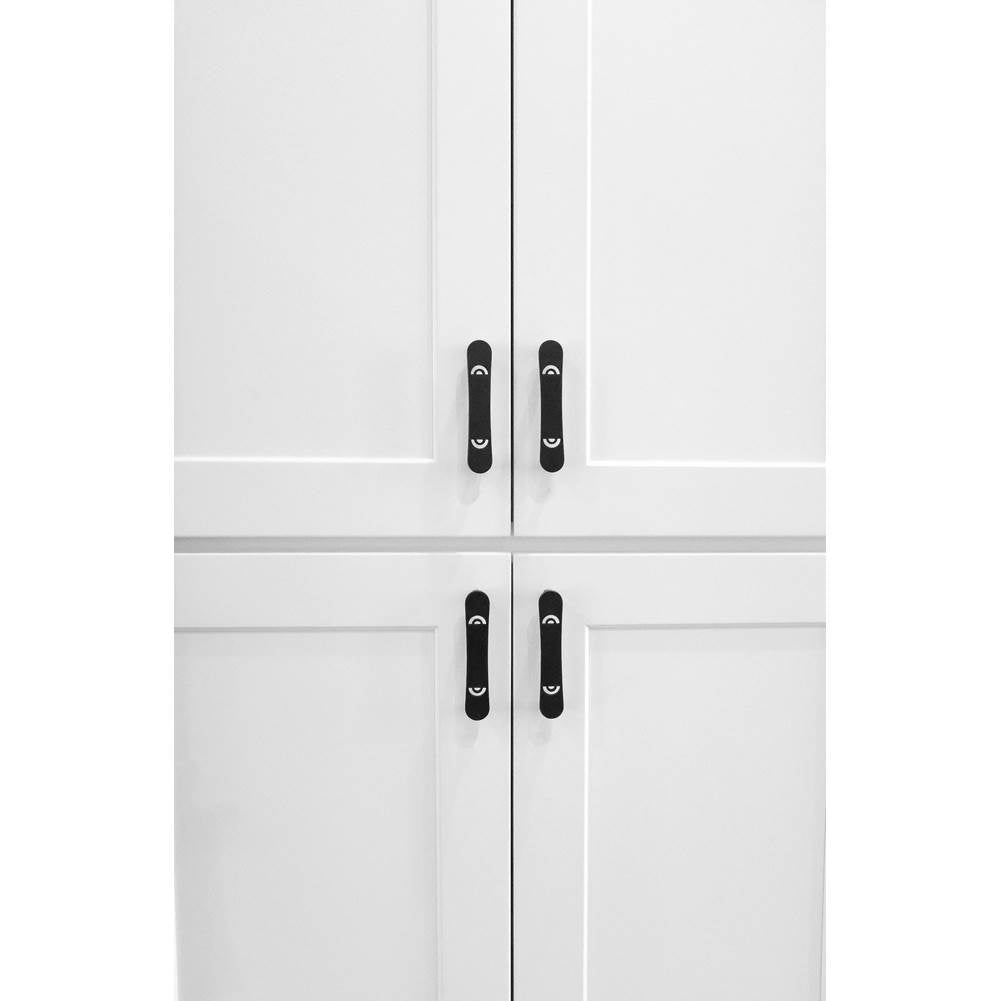 Horizon 4 in (101.6 mm) Center to Center Matte Black Cabinet Pull
