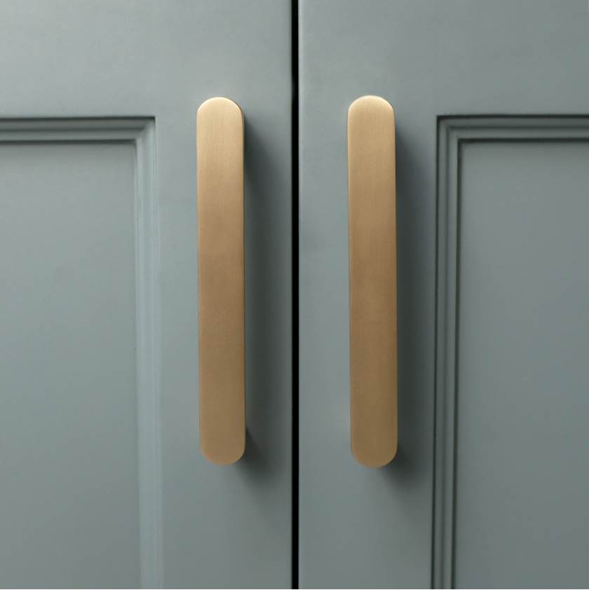 Ribbed 3-3/4 in (96 mm) Center to Center Matte Black Cabinet Pull