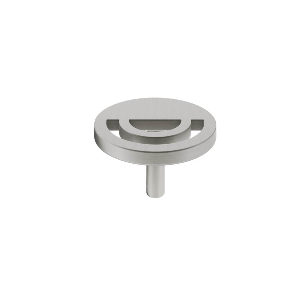 Hapny - Horizon 1-1/2 in (38 mm) Width Satin Nickel Cabinet Knob - Satin Nickel
