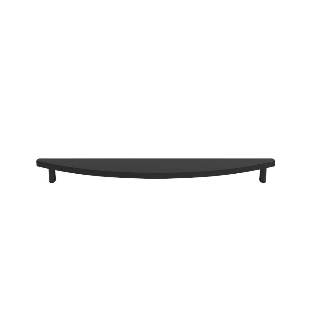 Hapny - Half Moon 18 in (457.2 mm) Center to Center Matte Black Appliance Pull - Matte Black