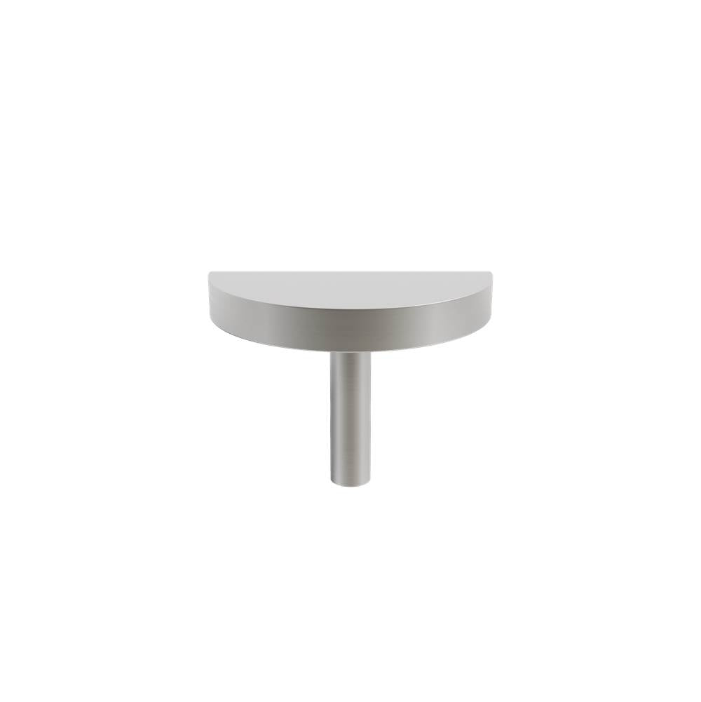 Hapny - Half Moon 1-3/4 in (44.5 mm) Length Satin Nickel Cabinet Knob - Satin Nickel