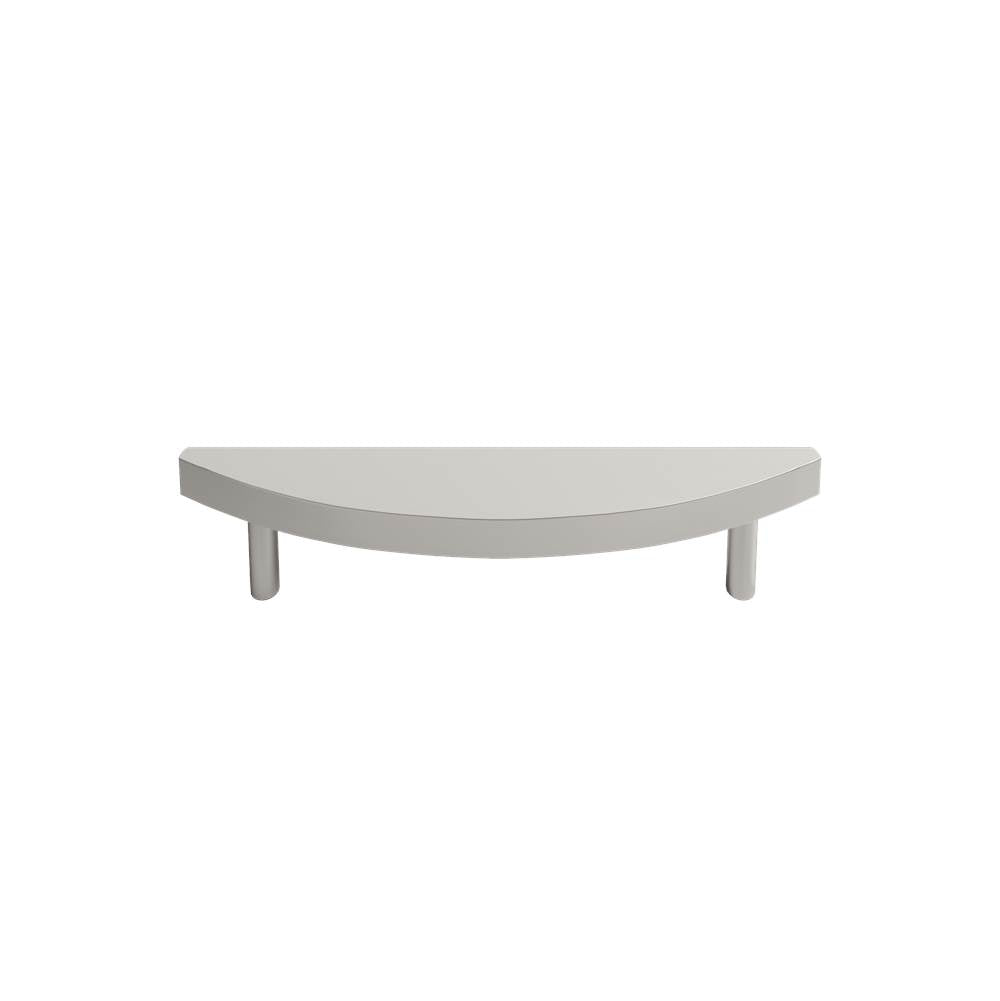 Hapny - Half Moon 4 in (101.6 mm) Center to Center Satin Nickel Cabinet Pull - Satin Nickel