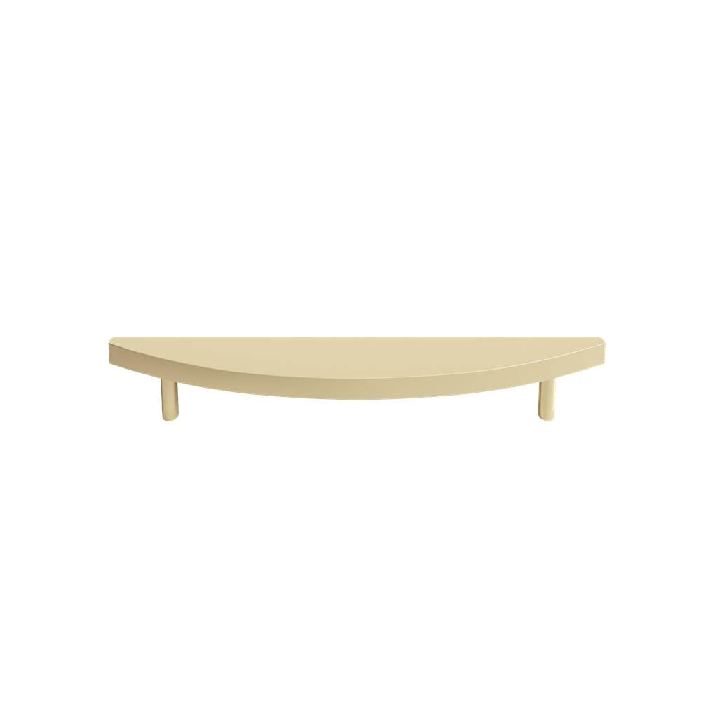 Hapny - Half Moon 6 in (152.4 mm) Center to Center Satin Brass Cabinet Pull - Satin Brass