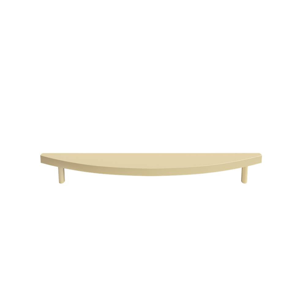 Hapny - Half Moon 8 in (203.2 mm) Center to Center Satin Brass Cabinet Pull - Satin Brass