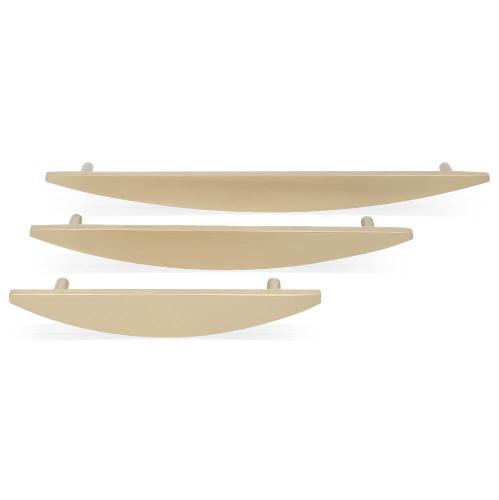 Half Moon 4 in (101.6 mm) Center to Center Matte Black Cabinet Pull