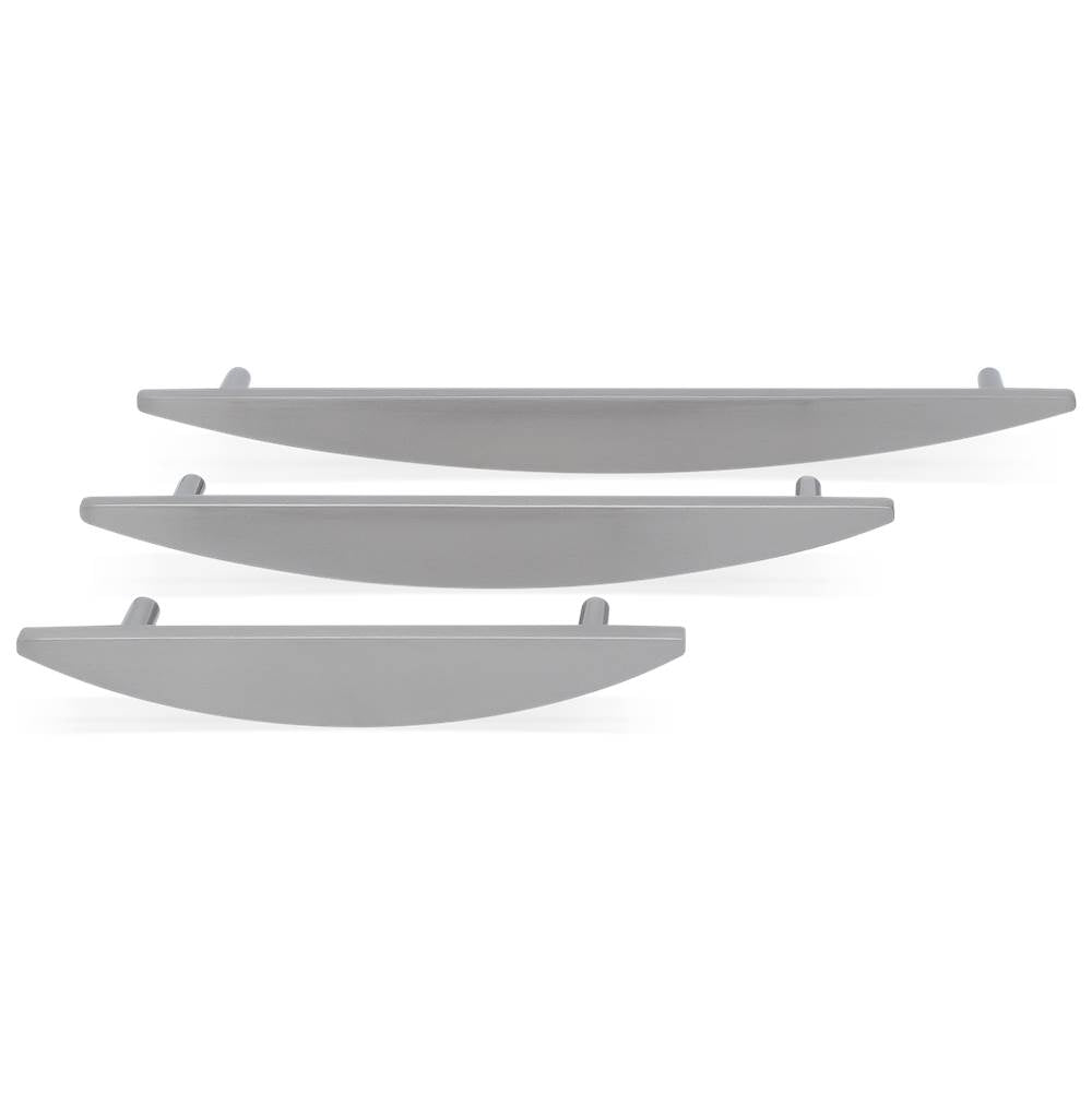 Half Moon 4 in (101.6 mm) Center to Center Matte Black Cabinet Pull