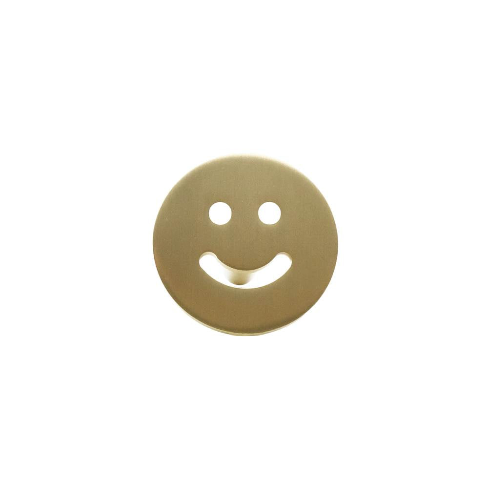 Hapny - Horizon 1-1/2 in (38 mm) Width Satin Brass Cabinet Knob - Satin Brass