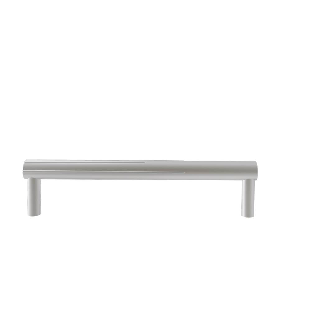 Hapny - Sunburst 6 in (152.4 mm) Center to Center Length Satin Nickel Cabinet Pull - Satin Nickel