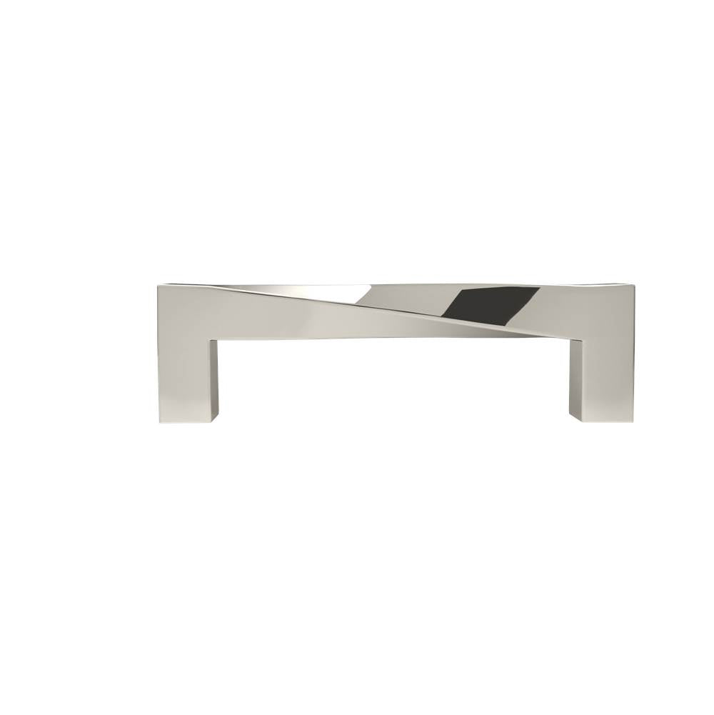 Hapny - Twist 3-3/4 in (96 mm) Center to Center Polished Nickel Cabinet Pull - Polished Nickel