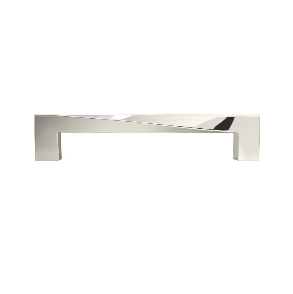 Hapny - Twist 5 in (128 mm) Center to Center Polished Nickel Cabinet Pull - Polished Nickel