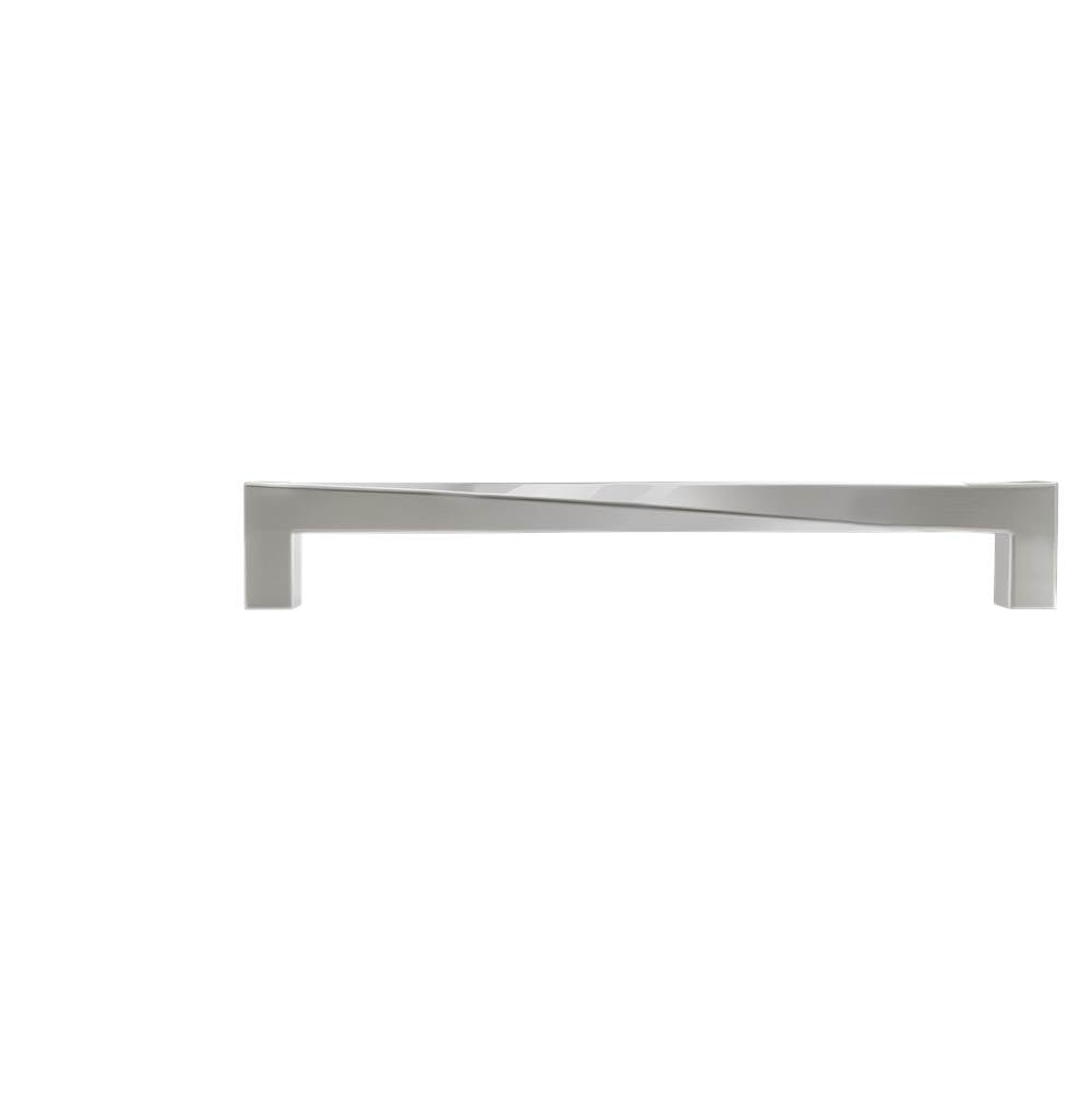 Hapny - Twist 8 in (203.2 mm) Center to Center Satin Nickel Cabinet Pull - Satin Nickel