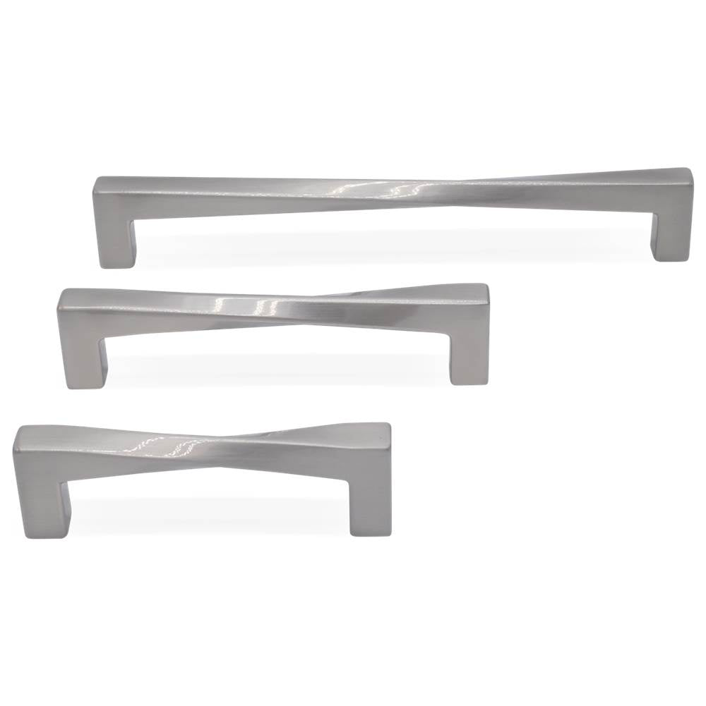 Twist 3-3/4 in (96 mm) Center to Center Matte Black Cabinet Pull