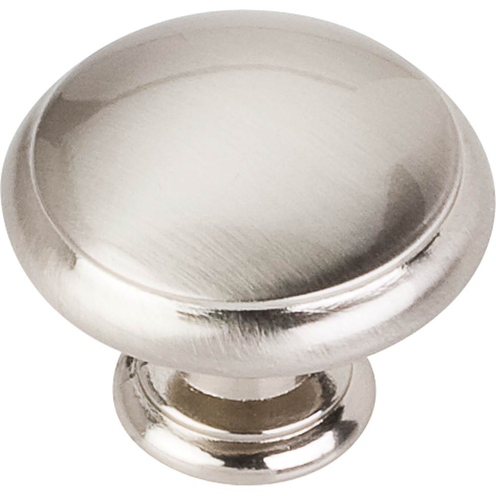 Hardware Resources - 1-3/16'' Diameter Satin Nickel Gatsby Cabinet Mushroom Knob - Satin Nickel