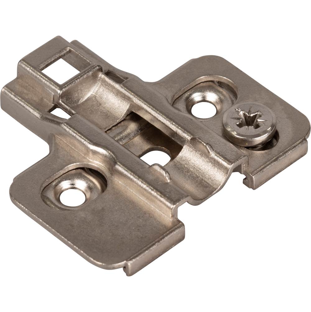 Hardware Resources - Heavy Duty 2 mm Cam Adj Zinc Die Cast Plate for 700, 725, 900 and 1750 Series Euro Hinges - Polished Nickel