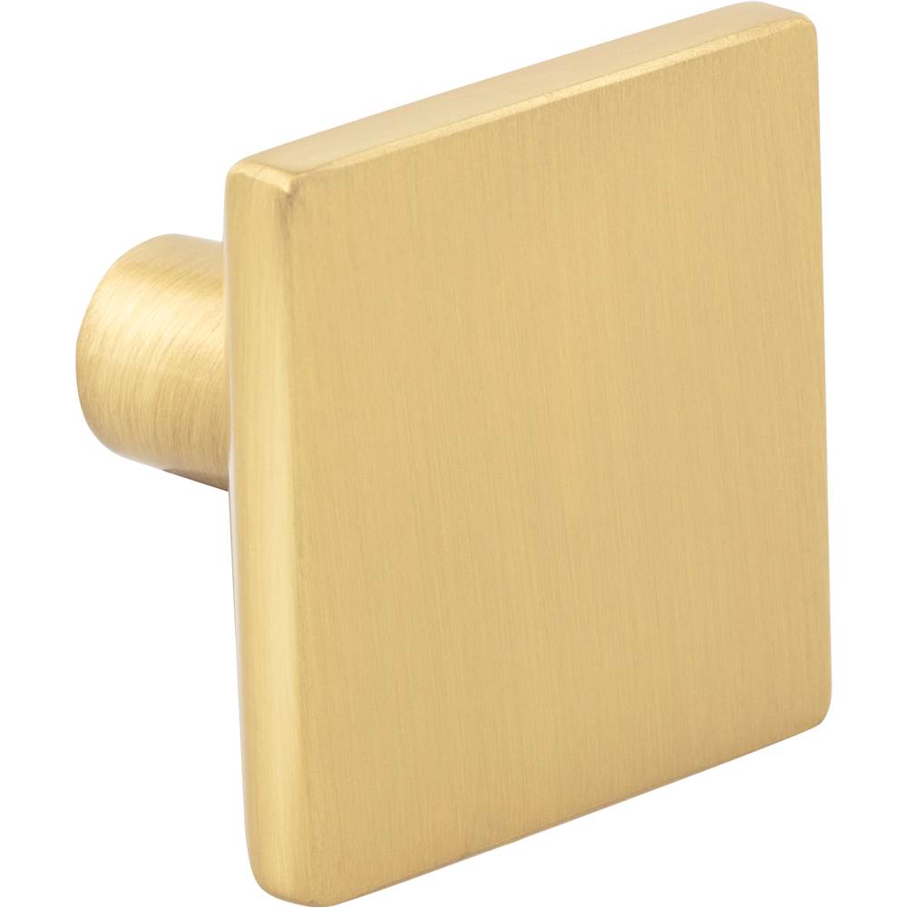 1-5/8'' Overall Length Brushed Gold Walker 1 Square Knob