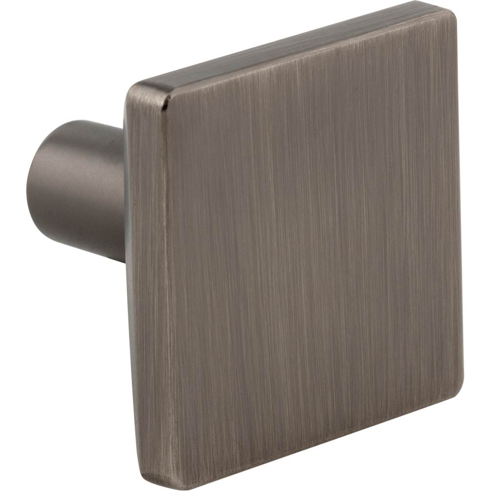 1-5/8'' Overall Length Brushed Gold Walker 1 Square Knob