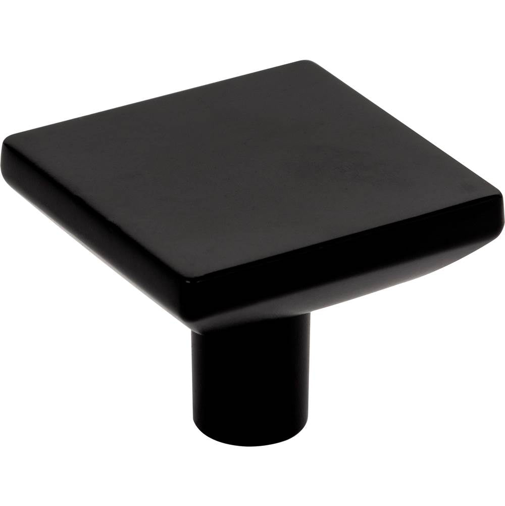Hardware Resources - 1-5/8'' Overall Length Matte Black Walker 1 Square Knob - Matte Black
