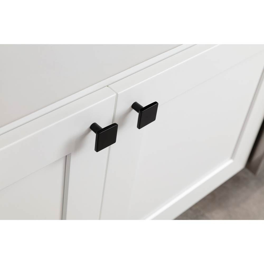 1-5/8'' Overall Length Brushed Gold Walker 1 Square Knob