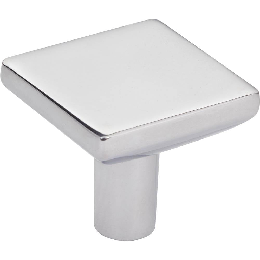Hardware Resources - 1-1/4'' Overall Length Polished Chrome Walker 1 Square Knob - Polished Chrome