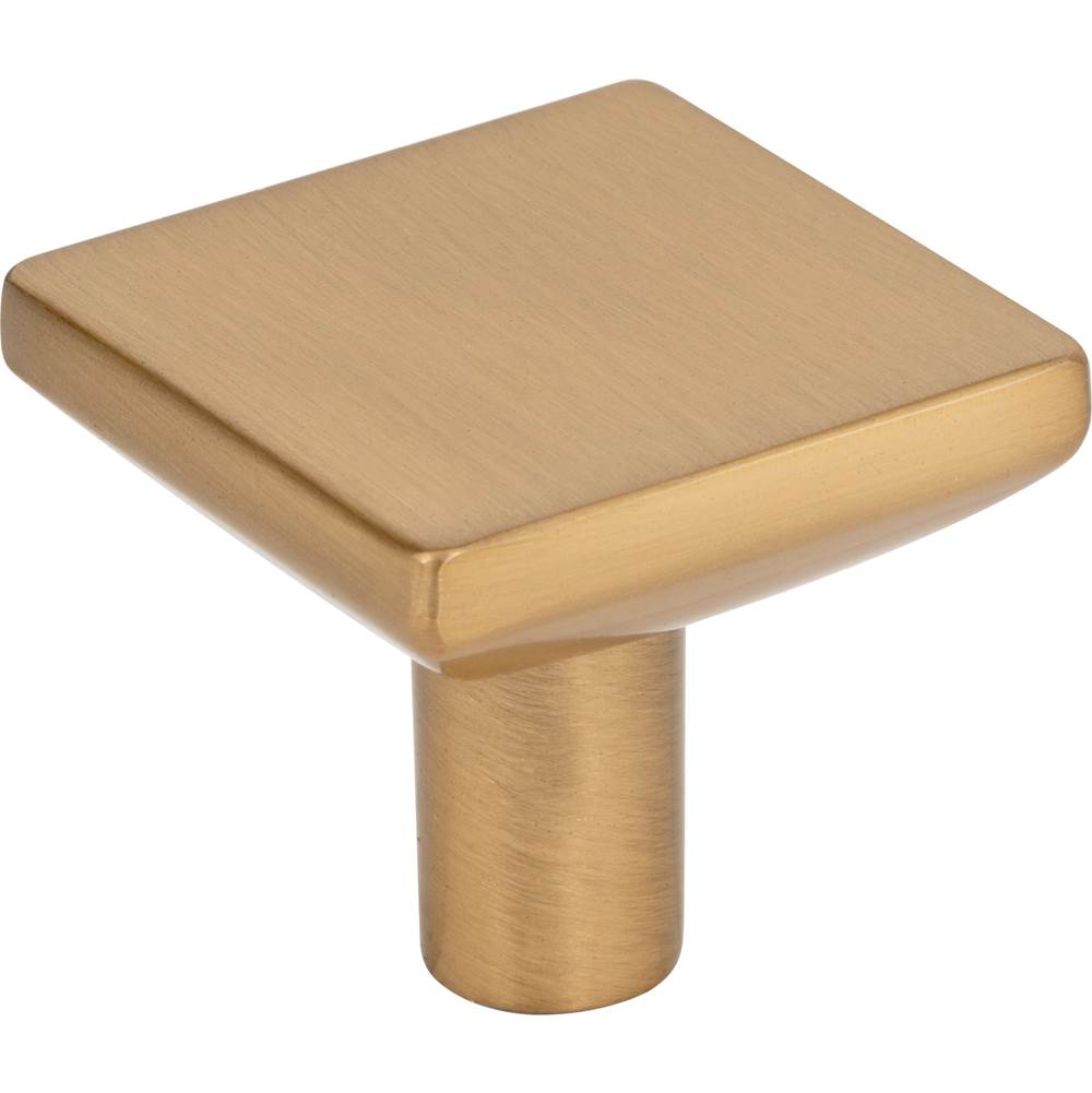 Hardware Resources - 1-1/4'' Overall Length Satin Bronze Walker 1 Square Knob - Satin Bronze