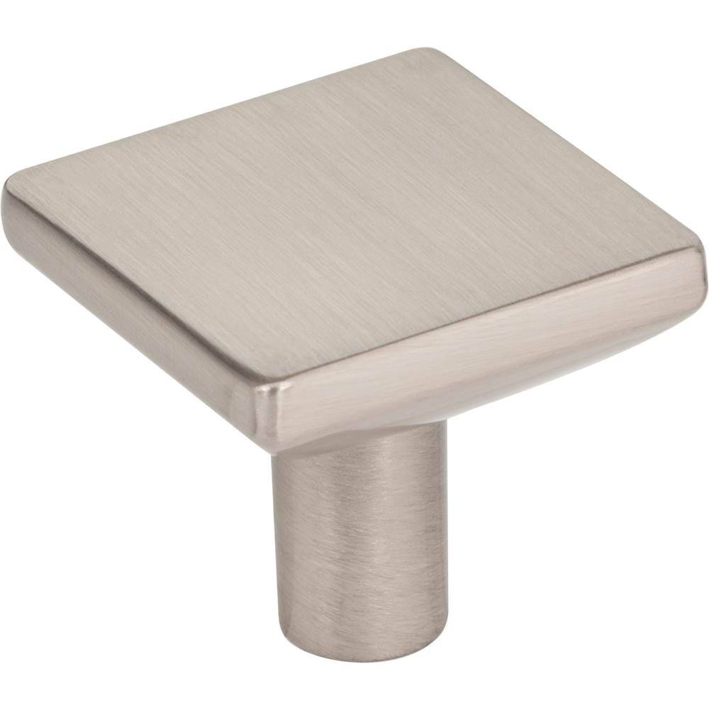 Hardware Resources - 1-1/4'' Overall Length Satin Nickel Walker 1 Square Knob - Satin Nickel