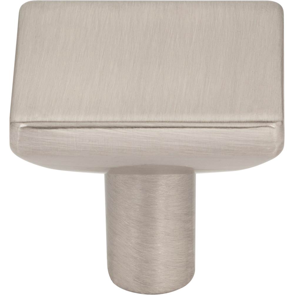 1-1/4'' Overall Length Brushed Gold Walker 1 Square Knob
