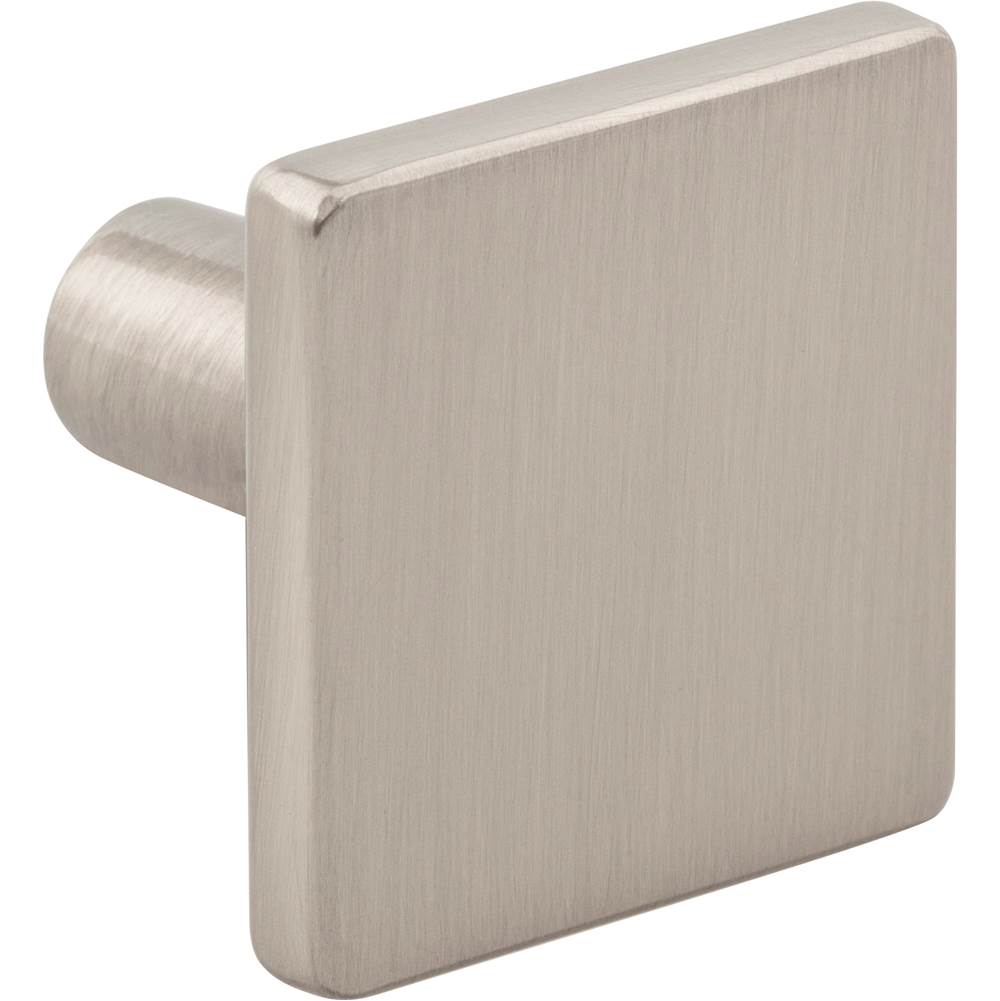 1-1/4'' Overall Length Brushed Gold Walker 1 Square Knob