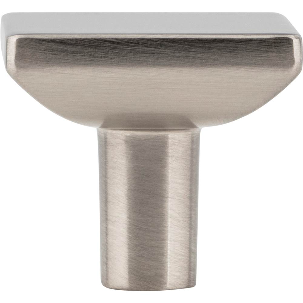 1-1/4'' Overall Length Brushed Gold Walker 1 Square Knob