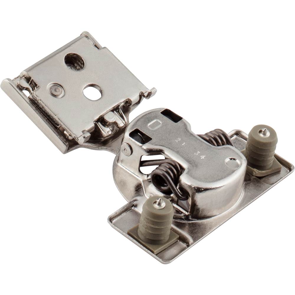 105degree 1/2'' Overlay DURA-CLOSE Self-close Compact Hinge with 2 Cleats and Press-in 8mm Dowels.