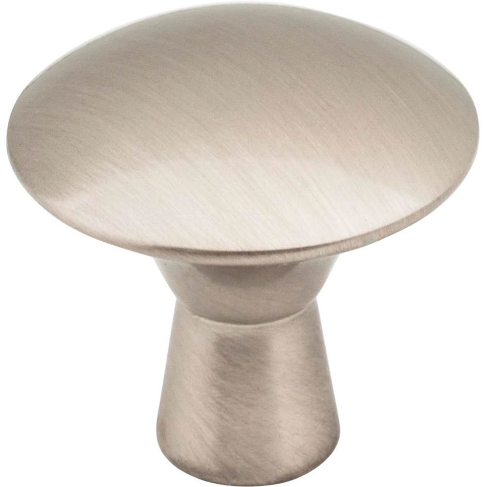 Hardware Resources - 1-1/16'' Diameter Satin Nickel Zachary Cabinet Mushroom Knob - Satin Nickel