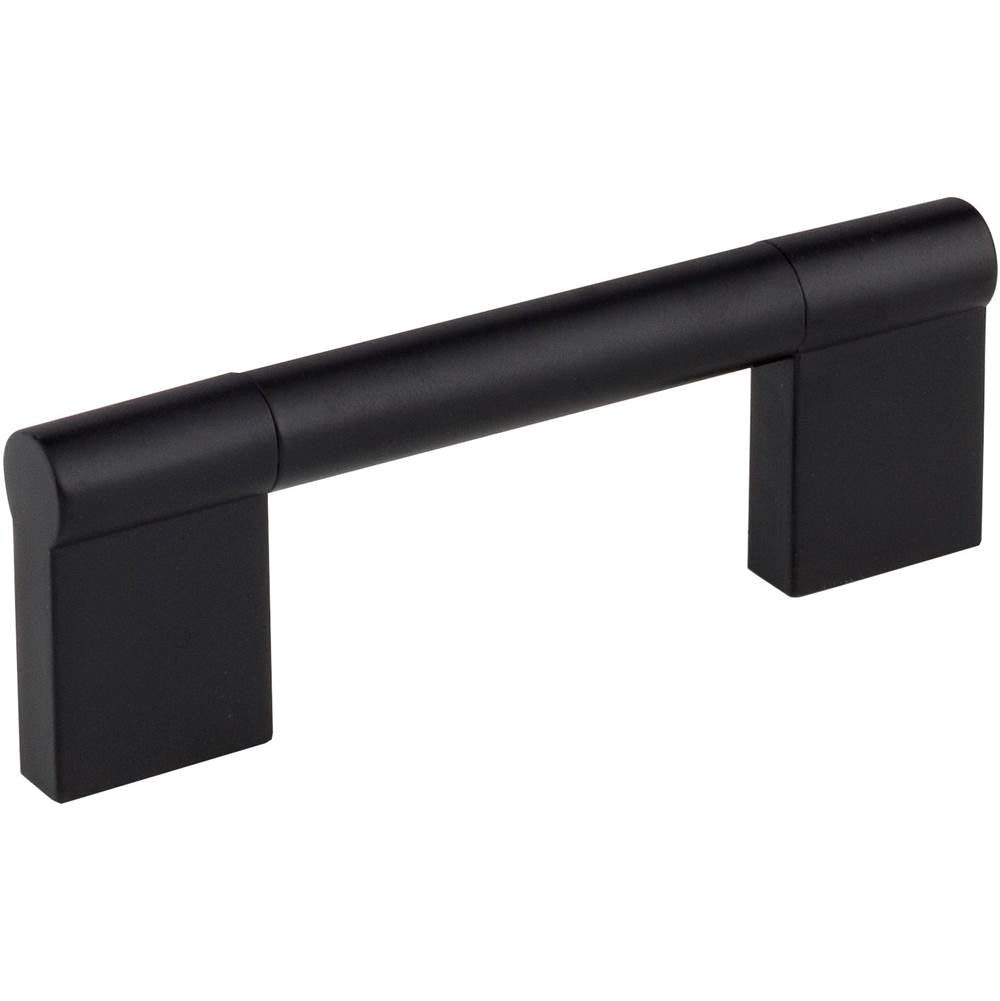 Hardware Resources - 96 mm Center-to-Center Matte Black Knox Cabinet Bar Pull - Matte Black