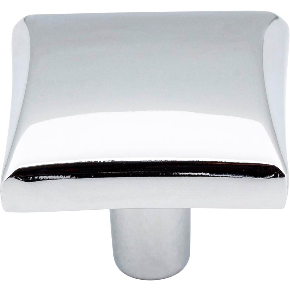 1-1/8'' Overall Length Distressed Antique Brass Square Glendale Cabinet Knob