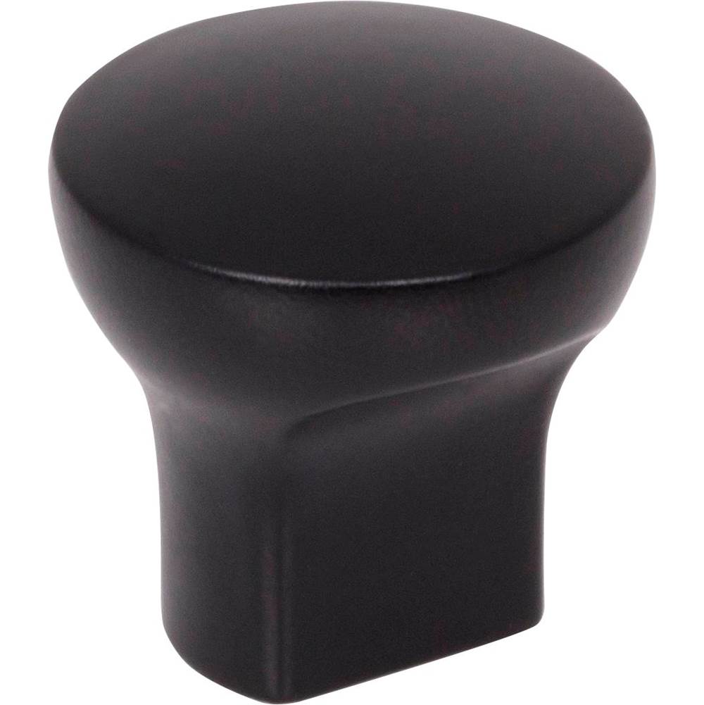 Hardware Resources - 1'' Diameter Matte Black Round Brenton Cabinet Knob - Matte Black