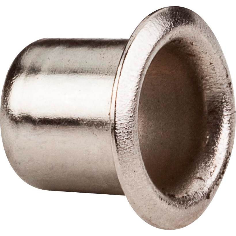 Hardware Resources - Bright Nickel 1/4'' Grommet for 7 mm Hole - Priced and Sold by the Thousand - Bright Nickel