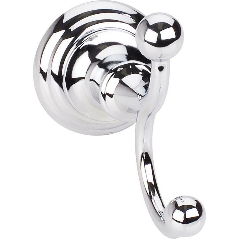 Hardware Resources - Fairview Polished Chrome Double Robe Hook - Retail Packaged - Polished Chrome